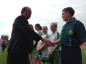 Uachtaráin Cumann Luthchleas Gael, Mr Liam O'Neill greets the Guard of Honour