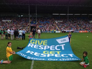 "Respect" banner in McHale Park, July 21st 2013 